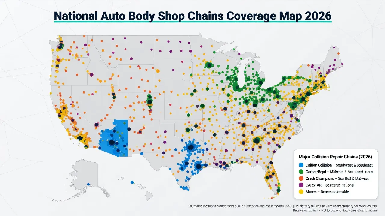 Best Auto Body Shop Chains: Ranked and Reviewed for Car Owners (2026)
