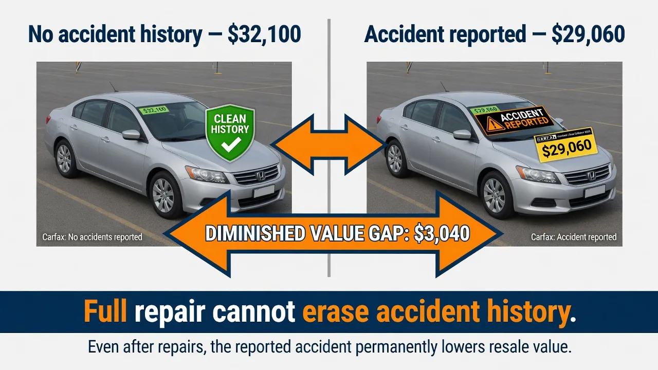 Diminished Value Claim: How to Recover Your Car's Lost Value After an Accident