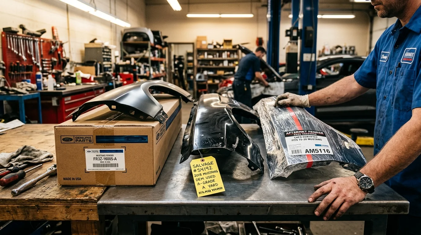 Used OEM vs Aftermarket vs New Parts: What Your Body Shop Is Installing